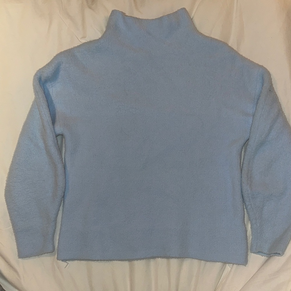 Tahari Light Blue Turtleneck Sweater